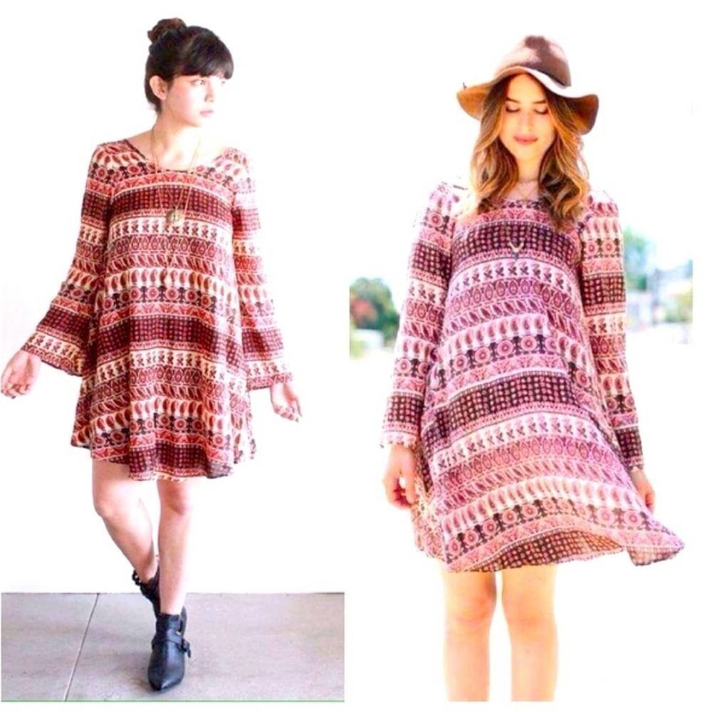 Cleobella Elodie Paisley Mini Boho Dress Size S